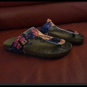 Calceo floral print sandals